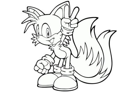 Sonic And Tails Pages Coloring Pages Sonic Tails Coloring Pages At