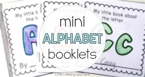 Mini Alphabet Booklets Little Lifelong Learners