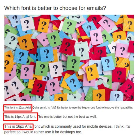 The best email fonts that you can use must be, out of necessity, the ones that are common on all platforms and devices. Best Fonts for Email: Usage Tips and Tricks — Stripo.email