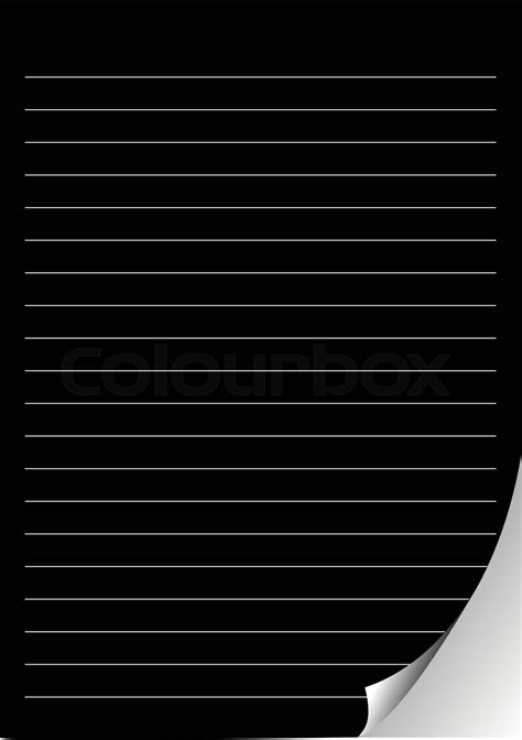Black Lined Paper Stock Vector Colourbox