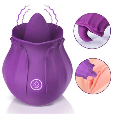Rose Toy Vibrator Clit Sucker Dildo Women G Spot Massager Sex Toy For