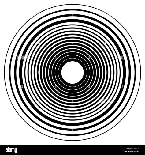 Concentric Circles Concentric Rings Circular Pattern Abstract Black