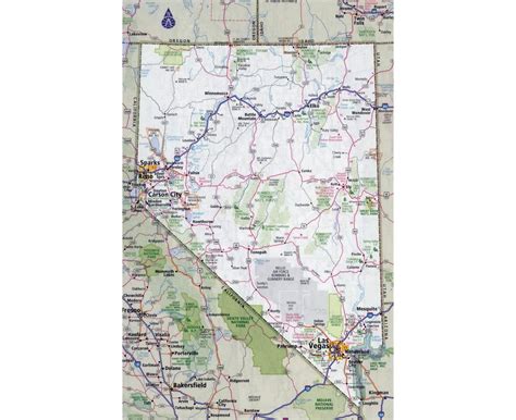 Large Detailed Administrative Map Of Nevada State With Roads Highways