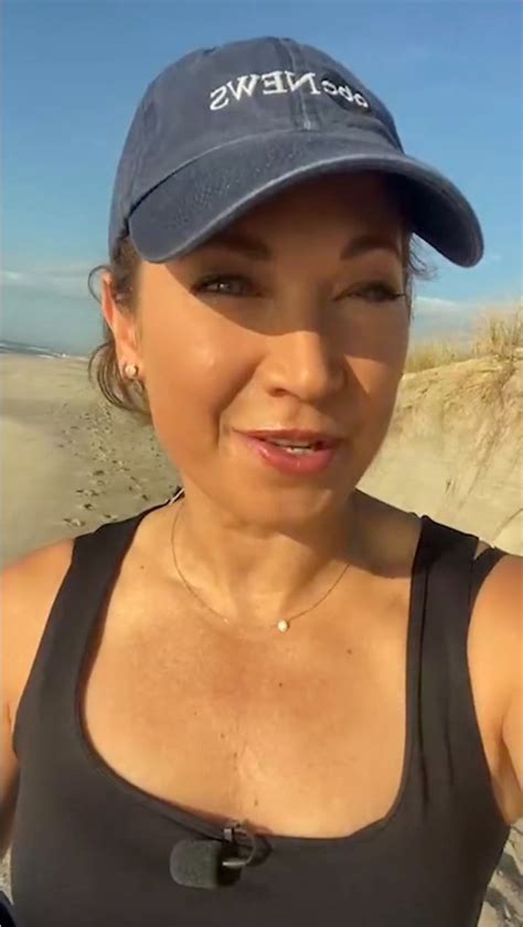 gma s ginger zee stuns fans as meteorologist looks hot in black tank top and reports from beach