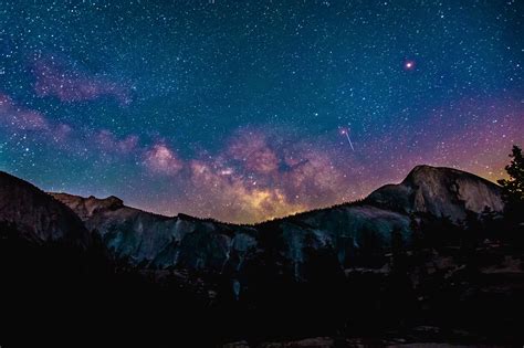Shooting Star Milkway Galaxy Night Sky 4k Hd Nature 4k Wallpapers