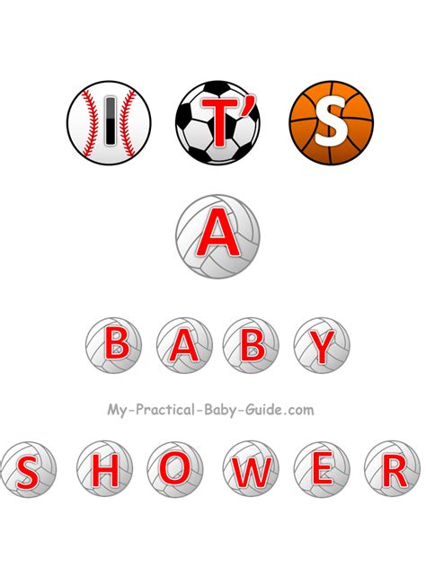 Sport Baby Shower Theme Ideas My Practical Baby Shower Guide