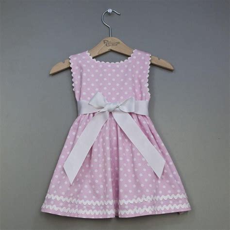 Personalized Pink Polka Dot Pique Sash Dress PL7