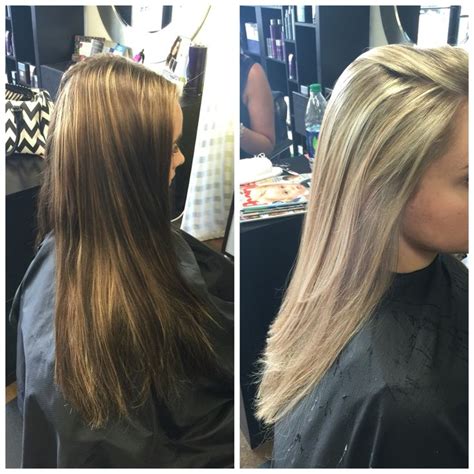Before And After I Did For A Corrective Color From A Blotchy Brown To