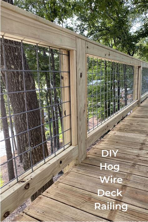 Diy Hog Wire Deck Railing Deck Railing Diy Deck Railing Design Deck