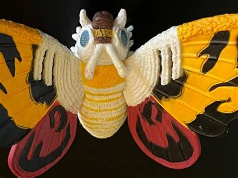 2002 Godzilla Pack Of Destruction Mothra Mini Figure Rainbow Mothra
