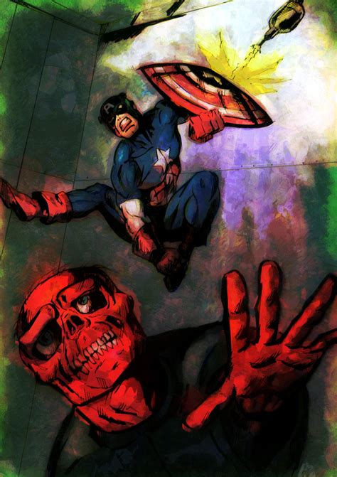 Captain America Vs The Red Skull 2016 By Masuros On Deviantart