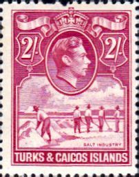 Turks And Caicos Island Sg A Raking Salt Fine Used Stamp