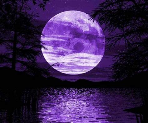 Purple Moon Beautiful Moon Purple Aesthetic Purple Wallpaper