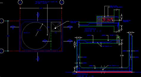 Cistern Tank Dwg Detail For Autocad Designs Cad