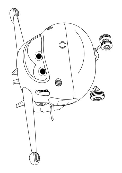 Airplane Jett Coloring Pages Super Wings Jett And Friends Coloring