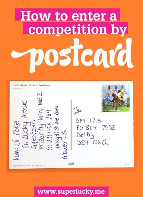 How To Send A Postcard Entry Superlucky