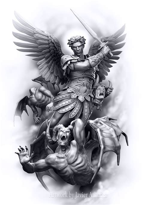 Auf basis dieser aufzeichnungen urteilt michael als seelenwäger nach dem tod des menschen. "Archangel, The Head Collector" Art Print | Archangel ...