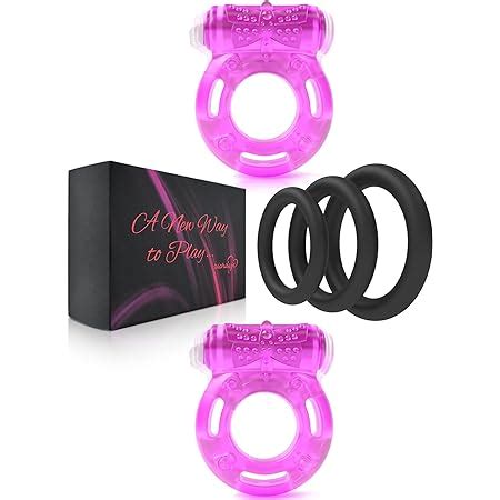 Amazon Com Vibrating Cock Ring For His And Her Pleasure Men Erection Enhancing Female Clit