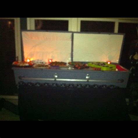 Use A Coffin As A Buffet For Halloween Parties Or Fill It With Ice