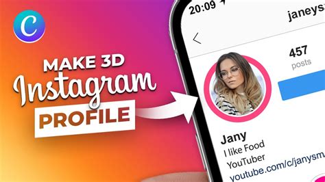 How To Create 3d Instagram Profile Picture In Canva Easy Youtube