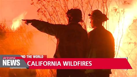 Southern California Wildfires Spreading Due To Strong Winds Youtube