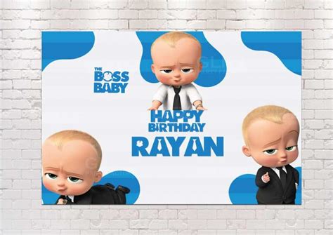 Boss Baby Backdrop Banner Buy Customised Theme Party Supplies And