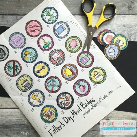 Fathers Day Merit Badges Free Printable Z