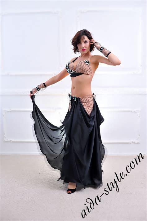 Home Type Traditional Full Costumes Wild Black For Raqs Sharqi And Fusion Belly Dance