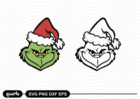 Grinch Face SVG - Gravectory