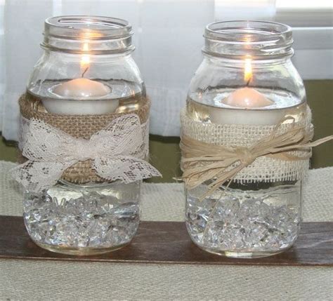 Mason Jar Floating Candles Ideas For My Wedding Pinterest