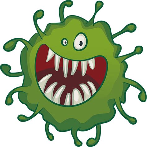 Viruses infect all types of life forms, from animals and plants to microorganisms. Virus Disegno Png / Cartoon Virus Character Vector Illustration On เวกเตอร์ ... - People wearing ...