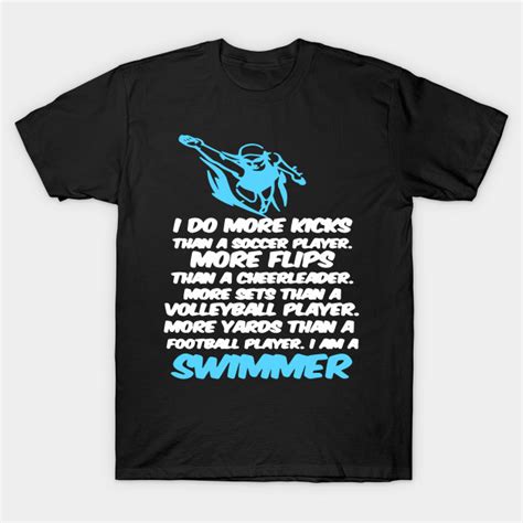 I Am A Swimmer Funny Swimming Sports Quotes Tshirt Swimming Quotes