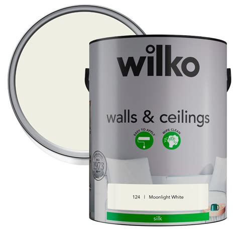 Wilko Silk Paint Moonlight White 5l Wilko