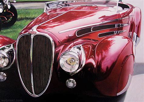 25 Extraordinary Hyper Realistic Car Paintings By Cheryl Kelley
