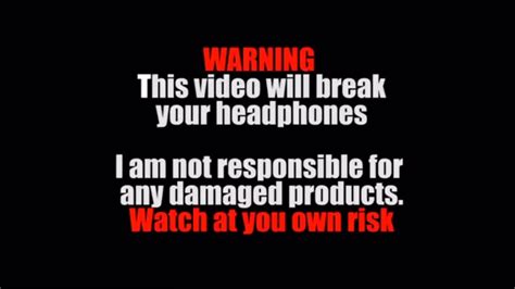 Warning Headphone Users Youtube