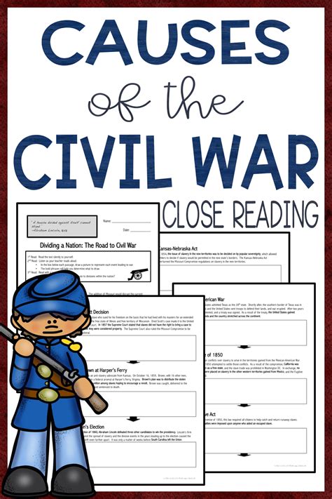 Causes Of The Civil War Worksheet