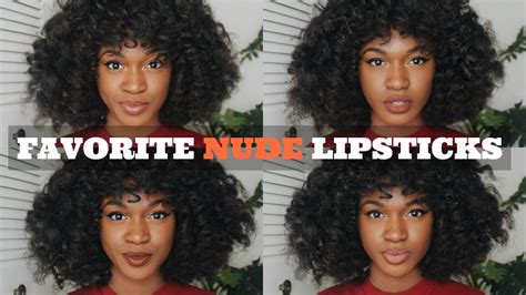 best nude lipsticks for dark skin youtube