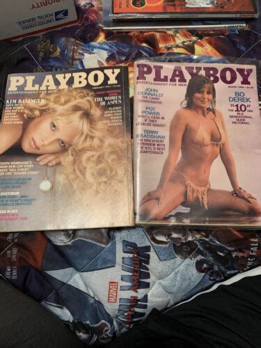 Bo Derek March And Kim Basinger February Playboy Magazines