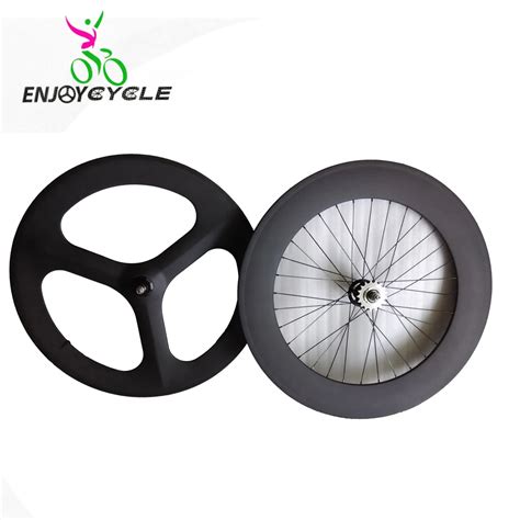 Full Carbon Fiber Track Bike Wheels 700c Clincher Fixed Gear Wheel