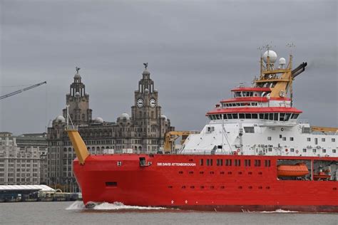 Sir David Attenborough Polar Research Ship Makes London Debut