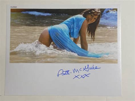 Patti McGuire Autographed 8x10 Photo Playboy Playmate Of The Year PMOY