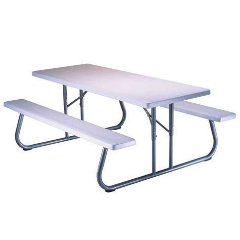 Lifetime In X In Folding Picnic Table The Home Depot