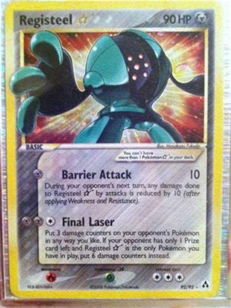 Maybe you would like to learn more about one of these? Free: ULTRA RARE HOLO POKEMON GOLD STAR CARD: REGISTEEL - Trading Cards - Listia.com Auctions ...