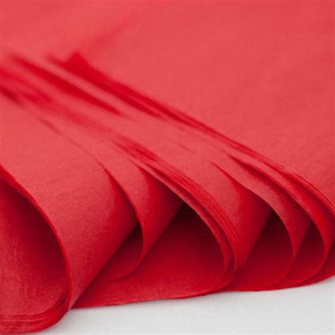 Buy 500 Sheets Acid Free Tissue Paper 500x750mm 17gsm Red Online