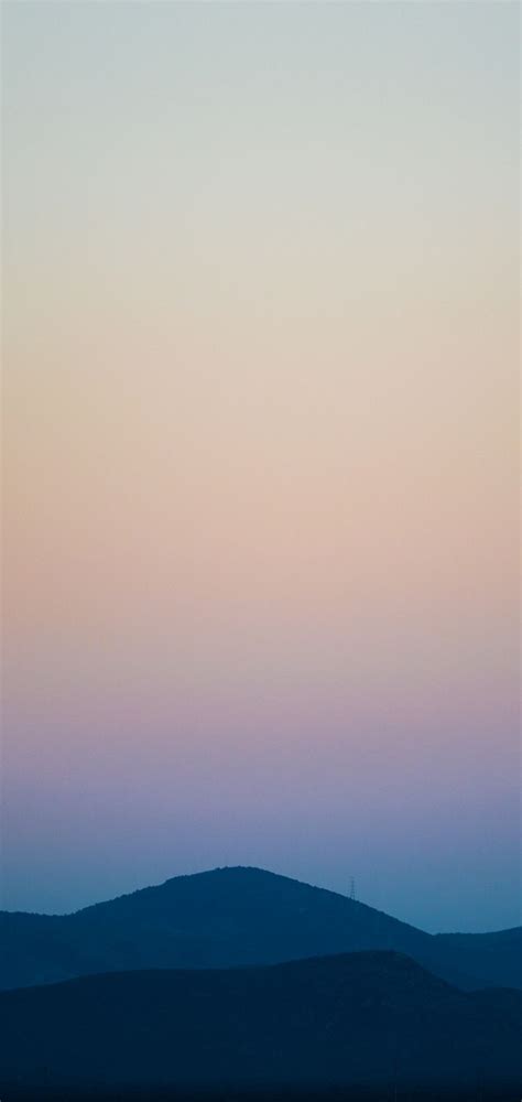 Mountains Sky Horizon Sunset Wallpaper 720x1520