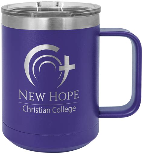 Mug has a narrower bottom to fit most standard cups holders it is 2x heat & cold resistant compared to normal travel mug and is bpa and lead free Polar Camel 15oz Handled Coffee Mug- Purple