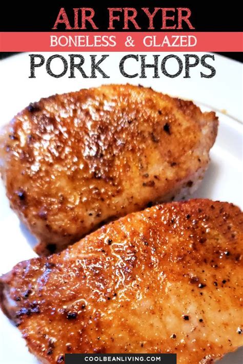 These easy and juicy air fryer pork chops with a tasty sweet bbq glaze is the perfect quick and simple weeknight meal whole family will love. Air Fryer Glazed Boneless Pork Chops | Recipe in 2020 | Boneless pork chop recipes, Cooking ...