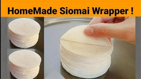 Homemade Siomai Wrapper How To Make Siomai Wrapper Dumpling