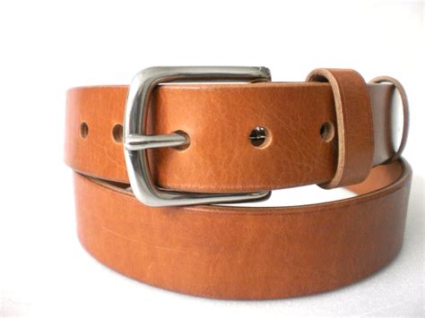 Belt Veg Tan 1 5 Heavy Duty Leather Casual Belt