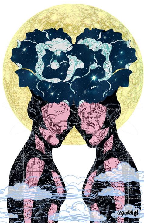 Gemini Zodiac Series 1 Art Print By Cosmikdust Society6 Gemini